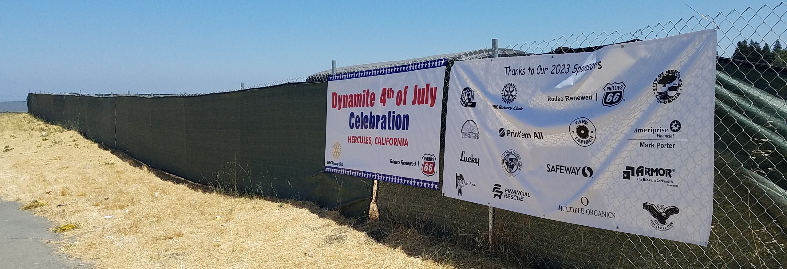 Rotary 4th of July Sign